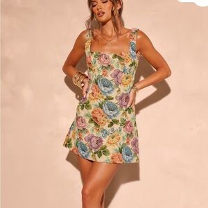Floral Sleeveless Mini Dress
